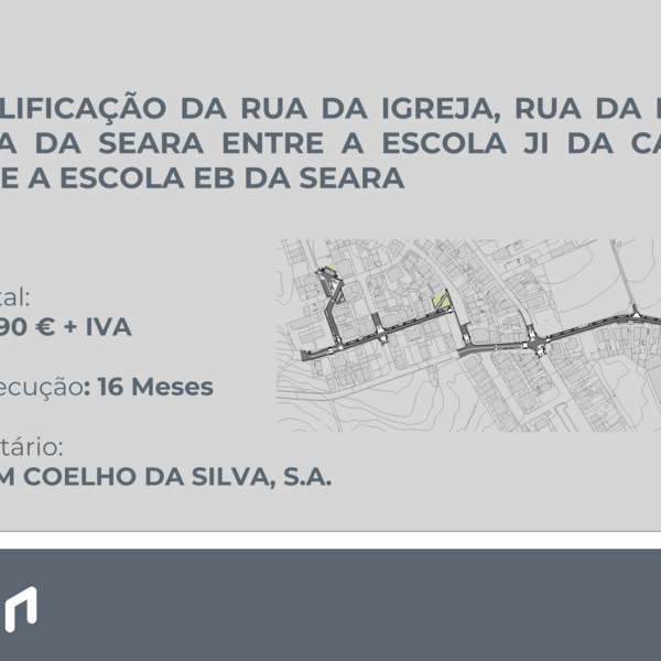 Requalificação da rua da Igreja, rua da Escola e da rua da Seara, freguesia do Castelo da Maia