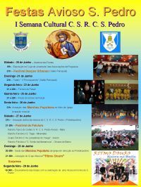 Festas em honra de S. Pedro e Semana Cultural do CSRC de 20 a 29 Junho