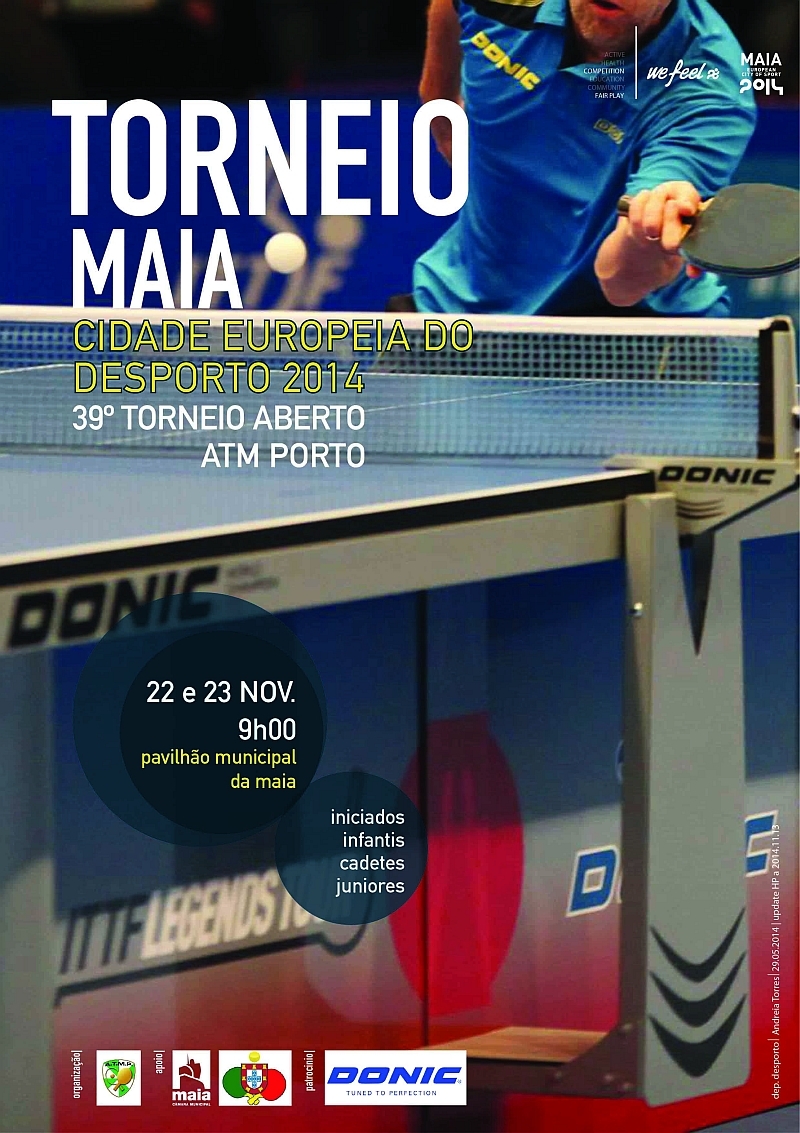 39ª Edição do Torneio da Associação de Ténis de Mesa do Porto