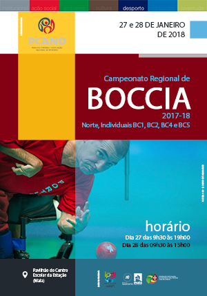 Campeonato Nacional de Boccia – BC1, BC2, BC4, BC5 Fase Regional Norte – 2017/2018