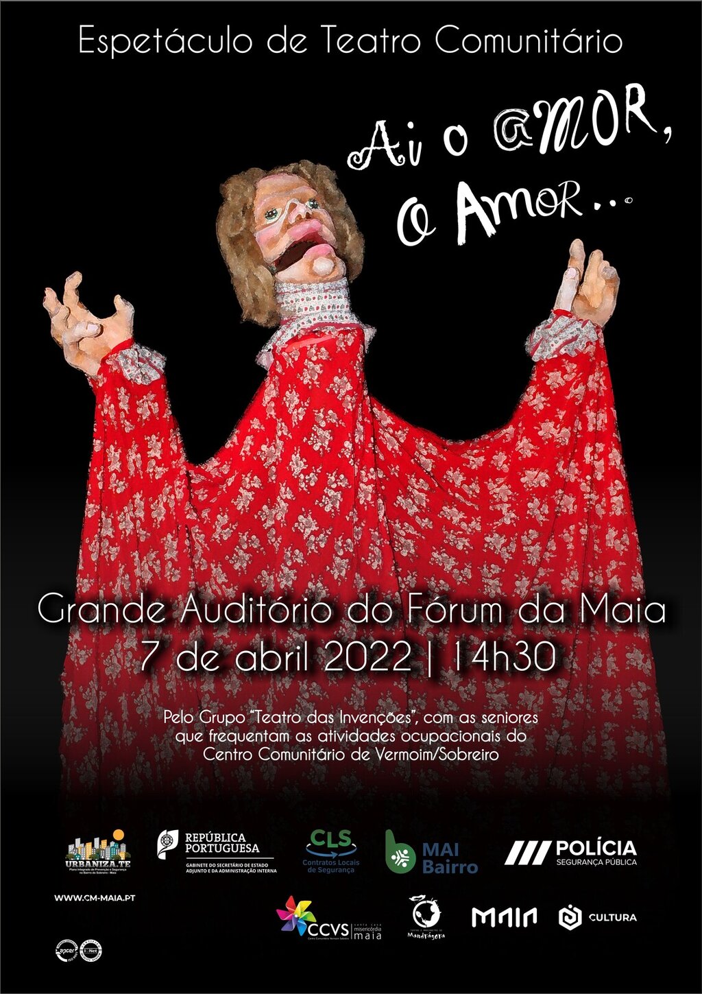  O Centro Comunitário do Sobreiro/Vermoim - Apresenta Peça de Teatro Comunitário “Aí o Amor! 