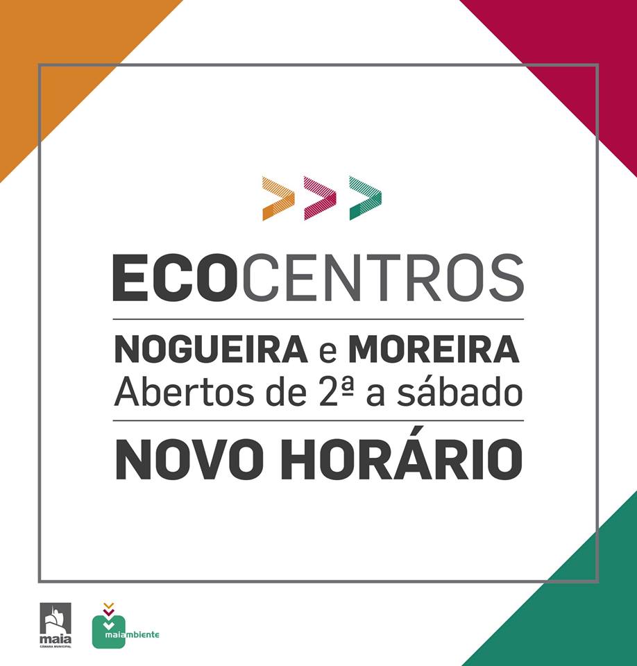 Ecocentros de Nogueira e Moreira com horário alargado