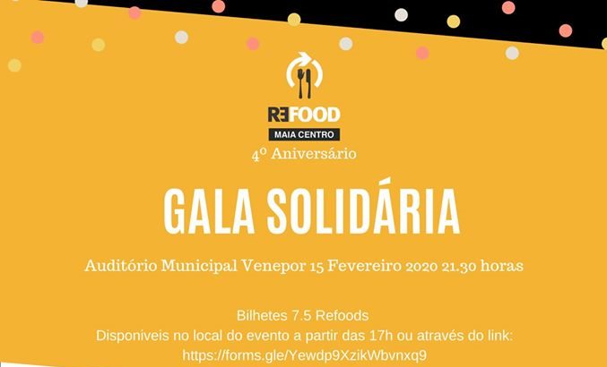 Gala Solidária| Refood Maia Centro