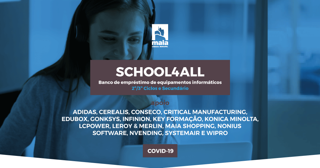 Covid-19: Câmara e empresas da Maia emprestam computadores a alunos do Ensino Básico e Secundário