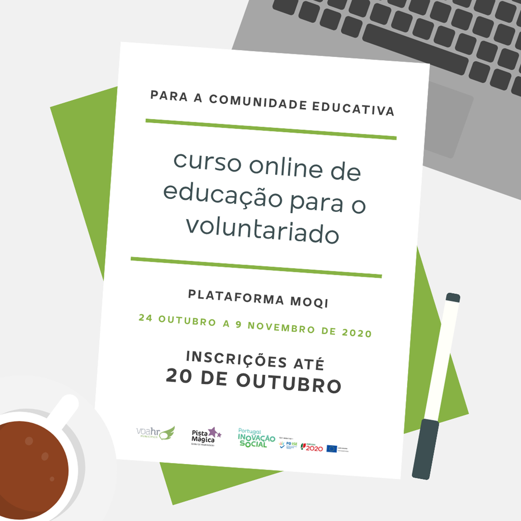 Curso online de Educação para o Voluntariado