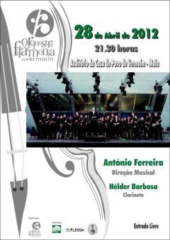 Orquestra Filarmonia de Vermoim em concerto no Auditório da Casa do Povo de Vermoim