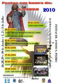 FESTAS DE AVIOSO S. PEDRO E II SEMANA CULTURAL DO CSRC S. PEDRO de 26 de Junho a 3 de Julho