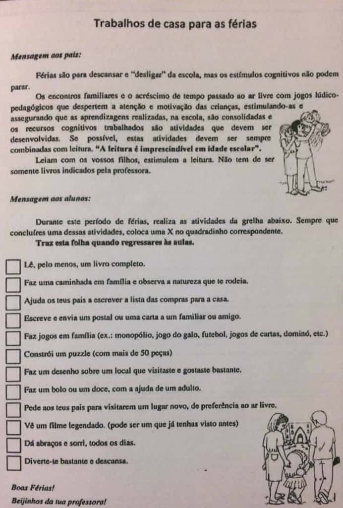 trabalho de casa